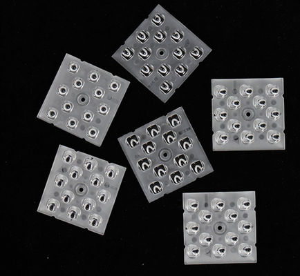 12in1 Высокая мощность 50x50 мм многообъективный массив оптический светодиодный объектив для светодиодного уличного освещения