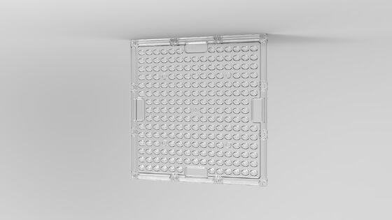 Оптическая поликарбонатная светодиодная линза с коэффициентом пропускания 92%, ударопрочная и УФ-стойкая для наружного освещения